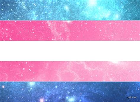 "Trans Flag - LGBTQ Galaxy" by qshiner | Redbubble