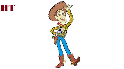 How to draw woody from toy story step by step - YouTube