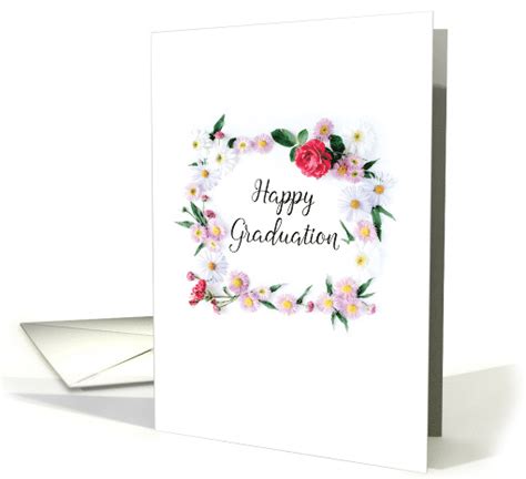 Elegant Flowers Graduation card (1819326)