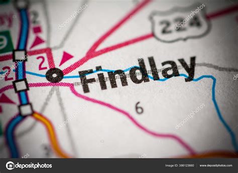 Findlay Ohio Usa Map Stock Photo by ©aliceinwonderland2020 386123660