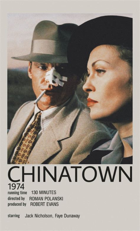 a movie poster for chinatown starring actors