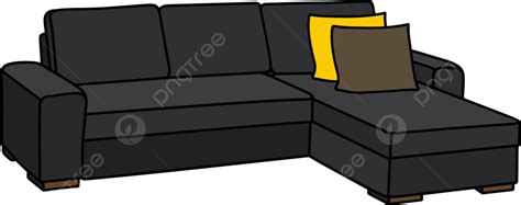 Big Black Couch Vector Furniture Armchair Vector, Vector, Furniture, Armchair PNG and Vector ...