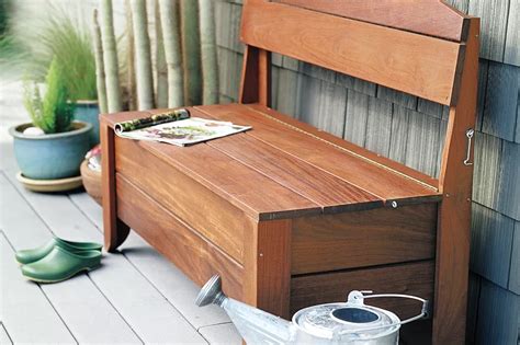 Build It | MDF Storage Bench | Outdoor storage bench, Wooden storage ...