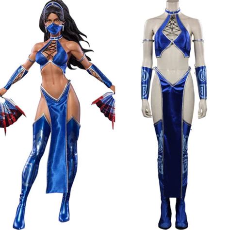 Mortal Kombat Kitana Costume Accessories Outfit Halloween - Etsy