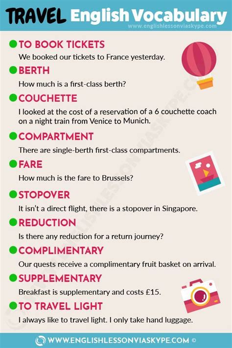 English Travel Vocabulary Words and Phrases • Learn English with Harry | English travel ...