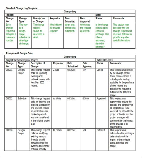 Log Templates – 15+ Free Word, Excel, PDF Documents Download