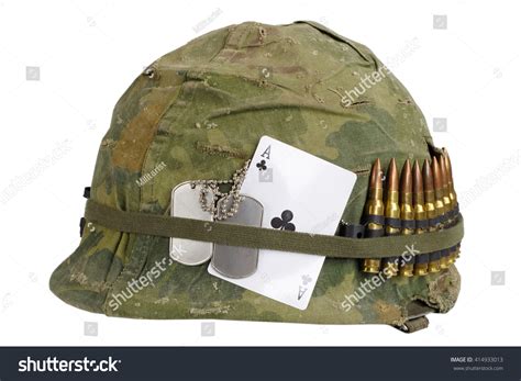 Us Army Helmet Vietnam War Period Stock Photo 414933013 | Shutterstock