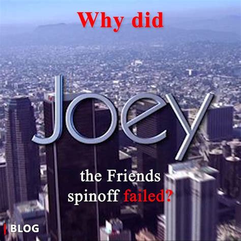 Why did "Joey", the Friends Spinoff FAILED? in 2022 | Friends tv show ...