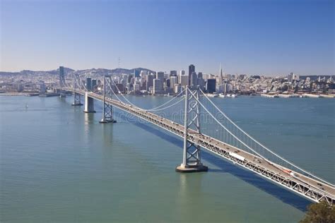 San Francisco Bay Bridge Aerial View Stock Photo - Image of francisco ...