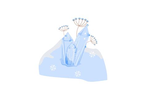 Snow pile cartoon vector illustration (848304) | Illustrations | Design ...