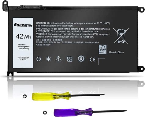 WDX0R Replacement Laptop Battery for Dell Inspiron 13 15 5000 7000 ...