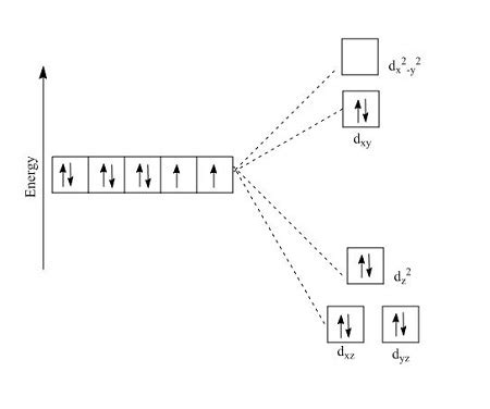 The diamagnetic [Ni(CN)_4]^2- ion has square-planar geometry, and the ...