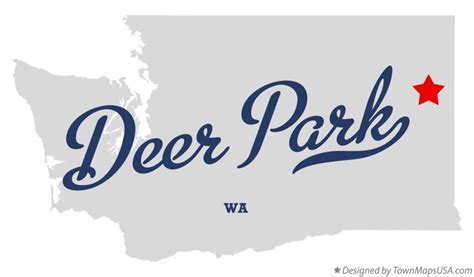 Map of Deer Park, WA, Washington