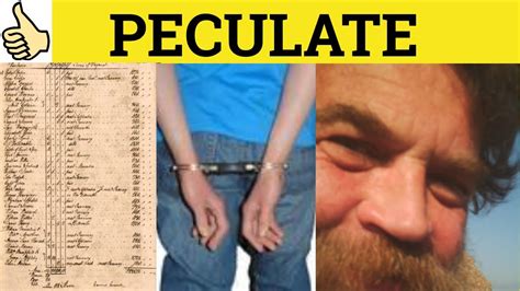 🔵 Peculate Peculation Peculator - Peculate Meaning - Pecullation Examples - Legal English - YouTube