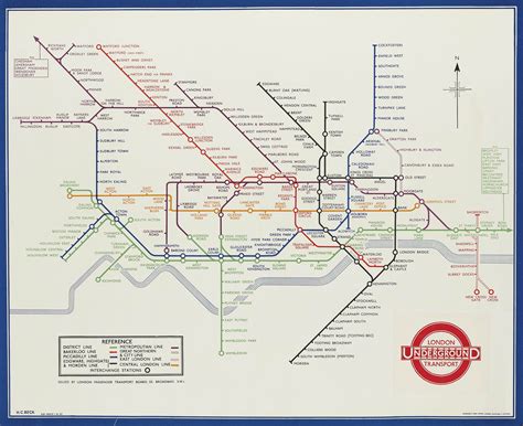 Harry Beck (Henry Charles Beck, 1902-1974) , UNDERGROUND MAP | Christie's