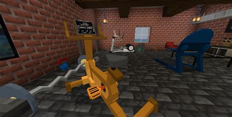 Gym equipment addon for Minecraft PE 1.19.41