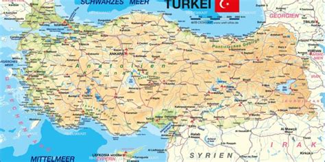 Map of Turkey (Country) with Cities, Locations, Streets, Rivers, Lakes, Mountains and Landmarks ...