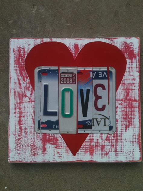 125 best images about License Plate Art & Projects on Pinterest | License plates, Wall hanging ...