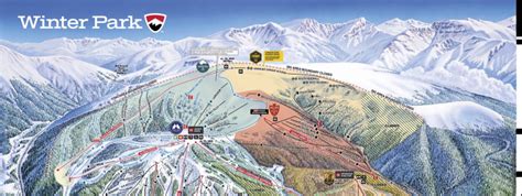 Winter Park Resort Trail Map • Piste Map • Panoramic Mountain Map