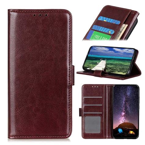 Nokia X10/X20 Wallet Case with Magnetic Closure - Brown