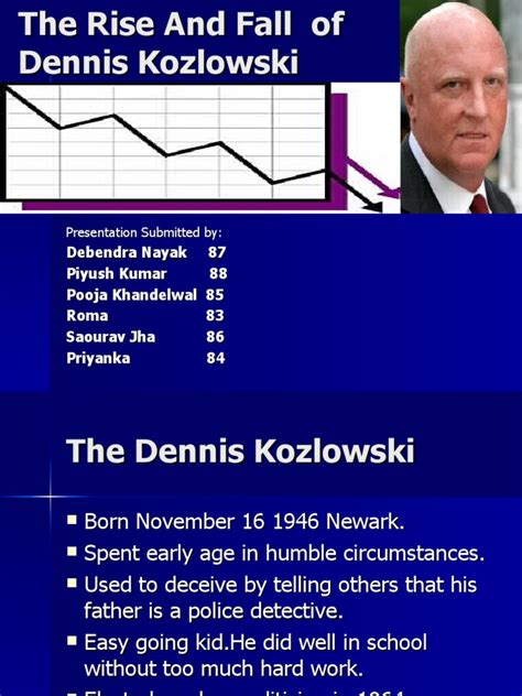 Dennis Kozlowski Final | PDF | Economies | Corporations