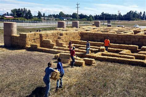 Explore: Straw Bale Maze at Whitefish Stage Organic Farms - Flathead Beacon