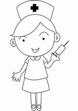 Dibujos De Enfermera Para Colorear E Imprimir– ColoringOnlyCom sketch template