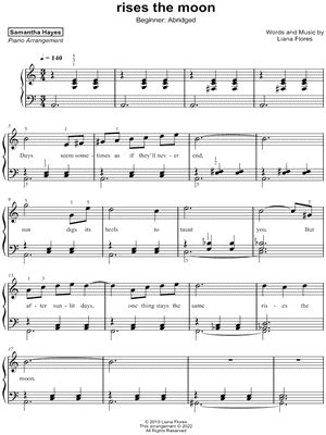 "rises the moon" Sheet Music - 4 Arrangements Available Instantly - Musicnotes