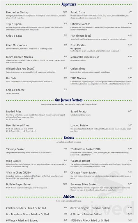 Pickle Barrel Cafe & Sports Pub - Milledgeville menus in Milledgeville, Georgia, United States