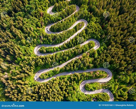 Tarmac Road Seen from Above Stock Photo - Image of curvy, pass: 191835160