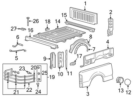 Ford F-150 Truck Bed Panel Reinforcement (Rear) - 4L3Z9941022AA | Mid ...