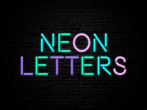 Neon Letters, Numbers And Symbols Clipart Neon White, Neon Green Lemon, Neon Blue, Neon Purple ...