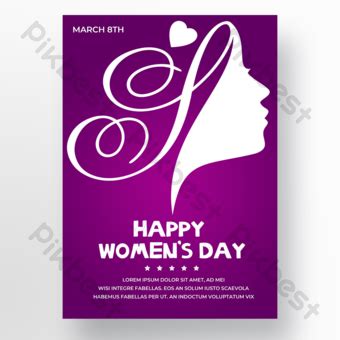 Purple Background Womens Day Poster | PSD Free Download - Pikbest | Purple backgrounds, Lisa ...