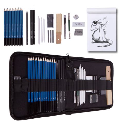 Bellofy Drawing Kit Artists Supplies for Adults, Teens, Kids | Artists Drawing Sets | Graphite ...