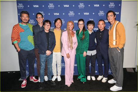 Full Sized Photo of american born chinese cast at d23 09 | Disney+ ...