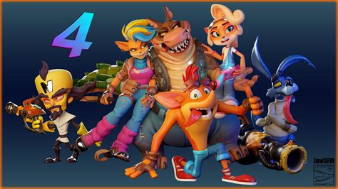 Crash Bandicoot Characters Wallpaper