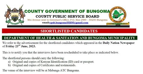 Current News - COUNTY GOVERNMENT OF BUNGOMA