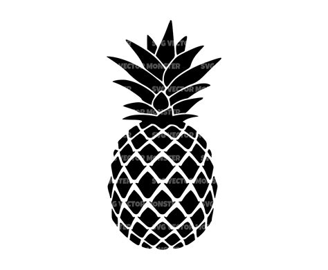 Pineapple Silhouette Outline