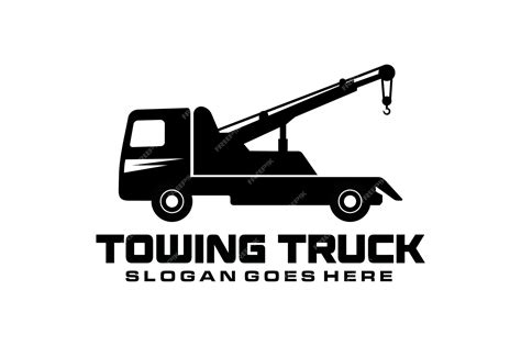 Premium Vector | Towing truck service logo vector for transportation company Heavy equipment ...