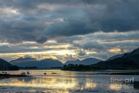 Dramatic sunset in the Highlands, Scotland Photograph by Delphimages Photo Creations - Pixels