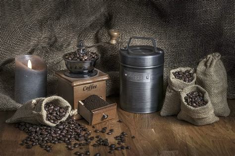 Download Grinder Still Life Coffee Beans Food Coffee HD Wallpaper