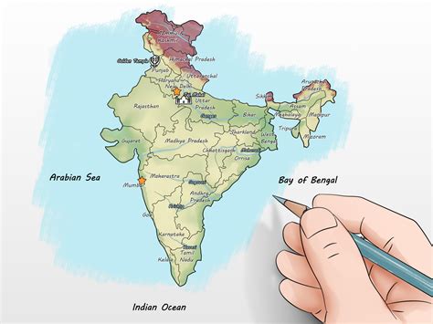 How To Draw India Map: A Step-By-Step Guide - 2023 Calendar Printable