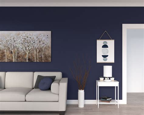 10 Elegant Dark Blue Accent Wall Ideas - roomdsign.com