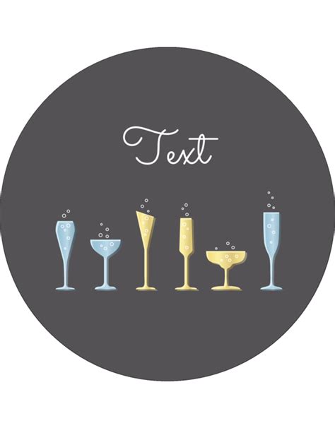 Drink Glasses predesigned Label and Card template for your next project | Avery