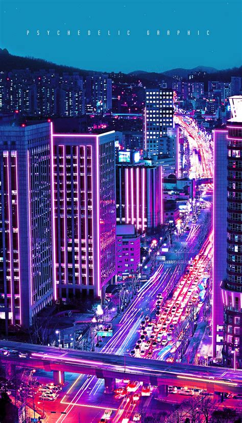 Neon City on Behance Purple Wallpaper Iphone, Aesthetic Pastel ...