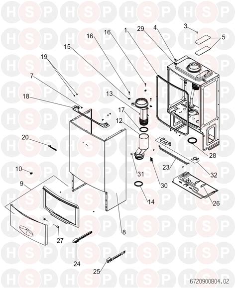 Worcester Greenstar 28 I Junior HE LPG (Casing)Diagram | Heating Spare ...