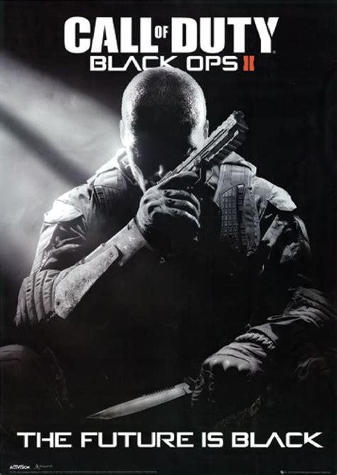 Call of Duty Black Ops 2 The Future Is Black Video Game Scroll Poster ...