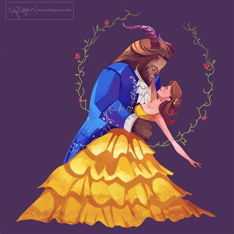 Beauty and the Beast- Belle and the Beast | Disney beauty and the beast, Cute disney pictures ...