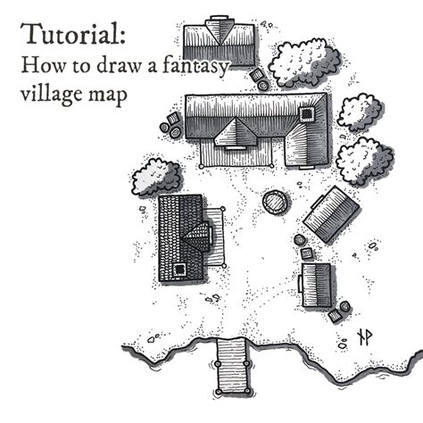 Tutorial: how to draw a fantasy village map - Paths Peculiar