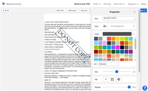 Watermark PDF Online| Free PDF Watermarker | Watermarkly